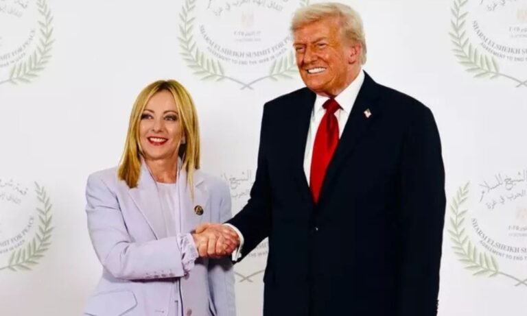 Trump Calls Meloni ‘Beautiful’ at Summit, Says He’ll ‘Take My Chances’ on Sexism Claims