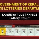 KARUNYA PLUS KN-592 Kerala Government Lottery Result