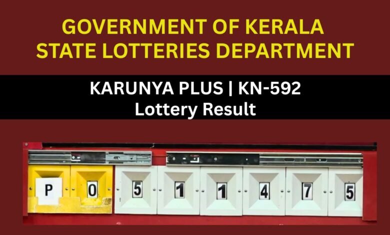 KARUNYA PLUS KN-592 Kerala Government Lottery Result