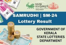 Kerala Samrudhi lottery result today