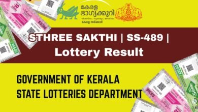Kerala Lottery Result STHREE SAKTHI SS-489 14.10.2025