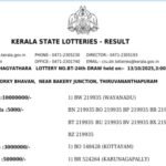 Kerala Lottery Result Today 13.10.2025: Bhagyathara BT-24