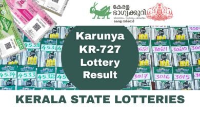 Kerala Lottery Result Today Karunya KR-727