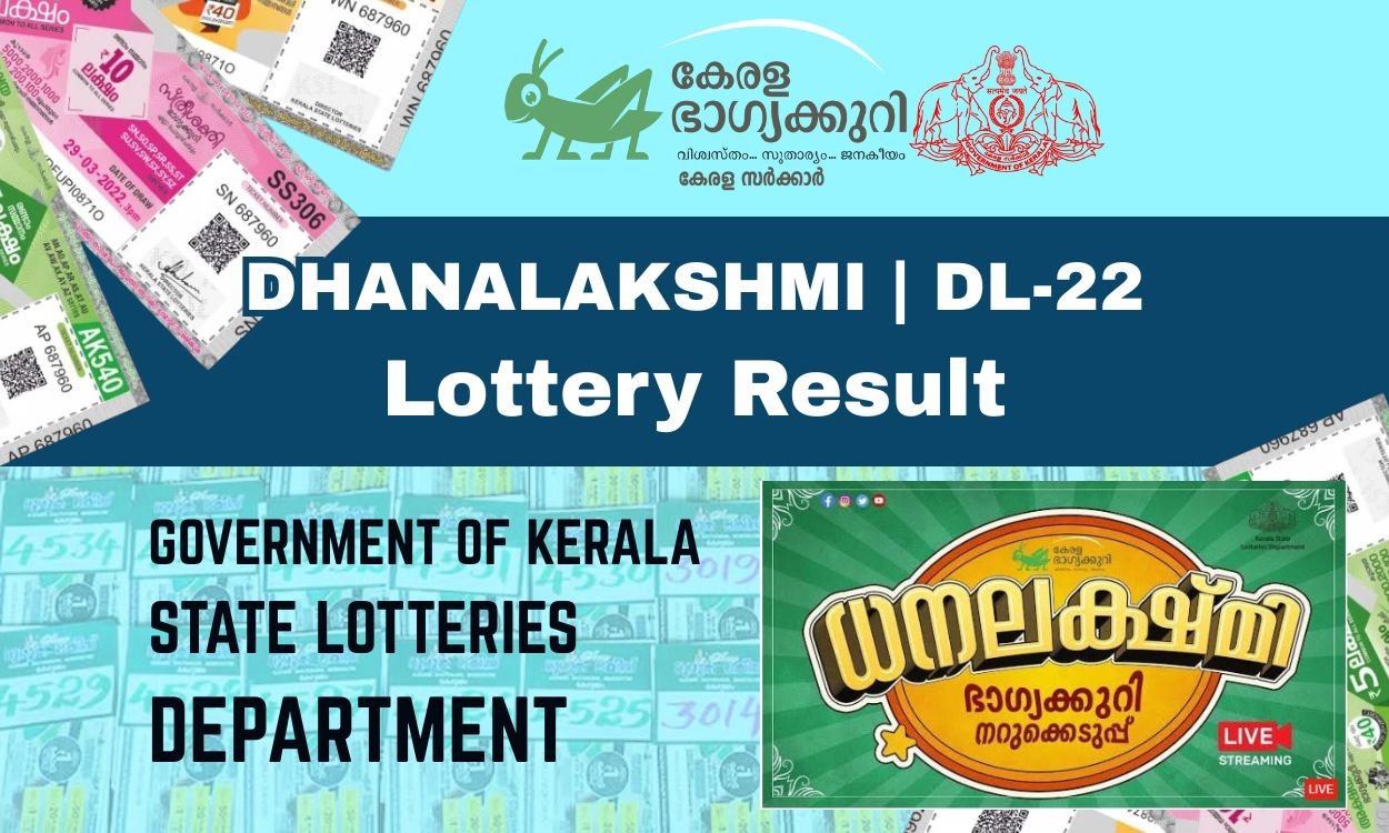 Kerala lottery Dhanalekshmi DL-22 result
