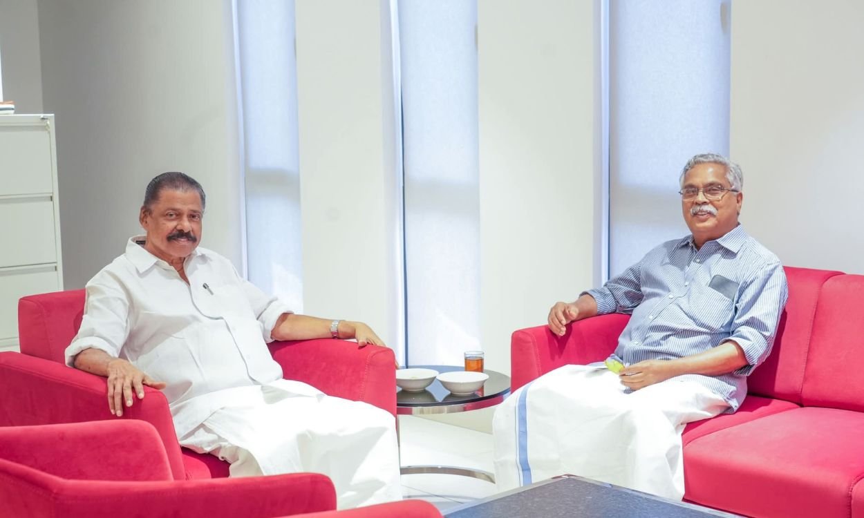 MV Govindan and Binoy Viswam