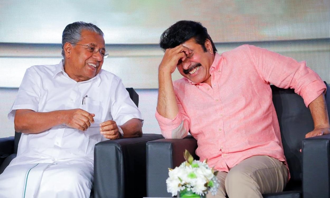 Pinarayi Vijayan and Mammootty