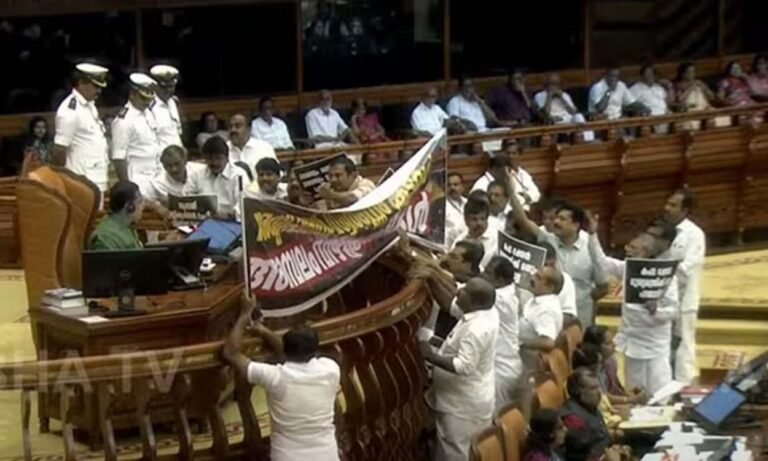 Sabarimala Gold Scam: Opposition Demands Minister Vasavan’s Resignation, Disrupts Assembly