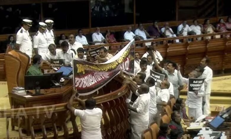 Sabarimala Gold Scam Assembly Protest