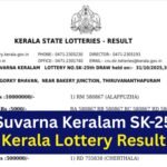 Suvarna Keralam SK-25 Kerala Lottery Result
