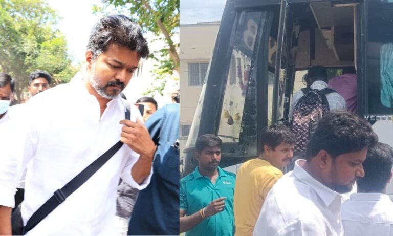TVK Chief Vijay Meets Karur Stampede Victims’ Families a Month After Tragedy
